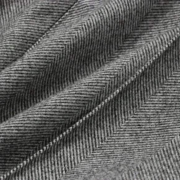 Grey Women's Straight Woolen Casual Pants Loose Trousers - Picture 4 of 7